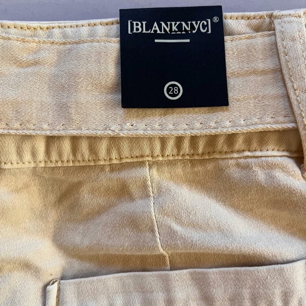 BLANKNYC Exposed Button Twill Self Belted Cuffed Cargo Shorts Camel Size 28 NWT - Picture 8 of 13